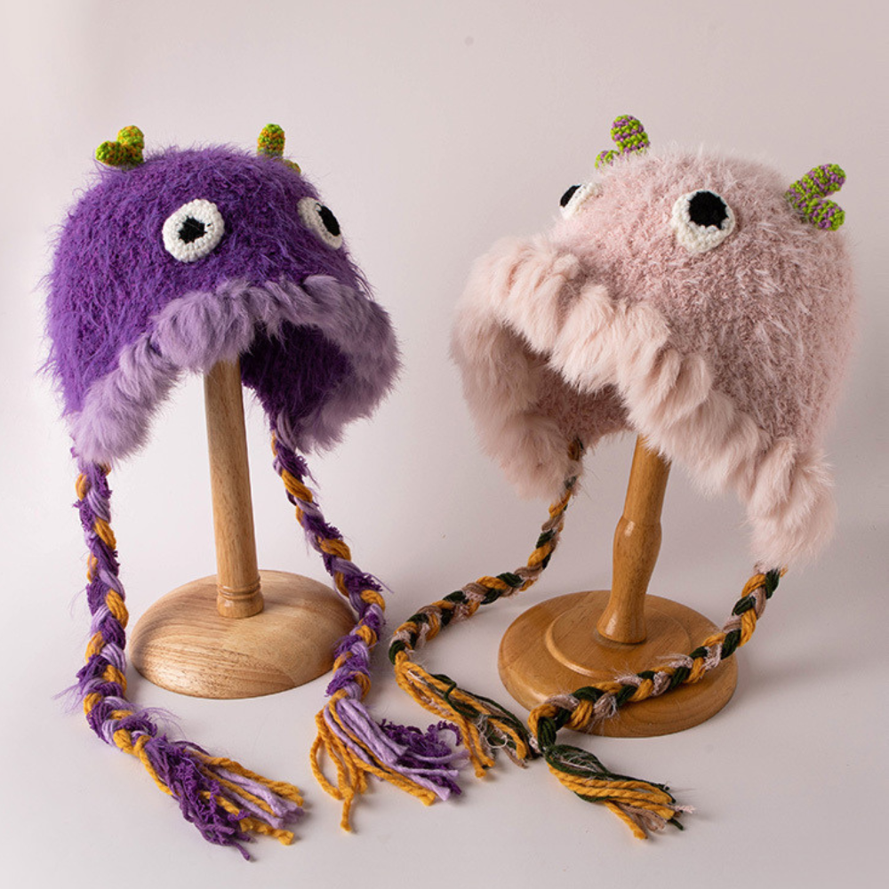 Monster Frog Men's and Women's Baotou Knitted Hat