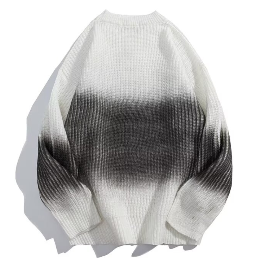 ⚡OOC' Contrast Letter Print Casual Knitted Sweater