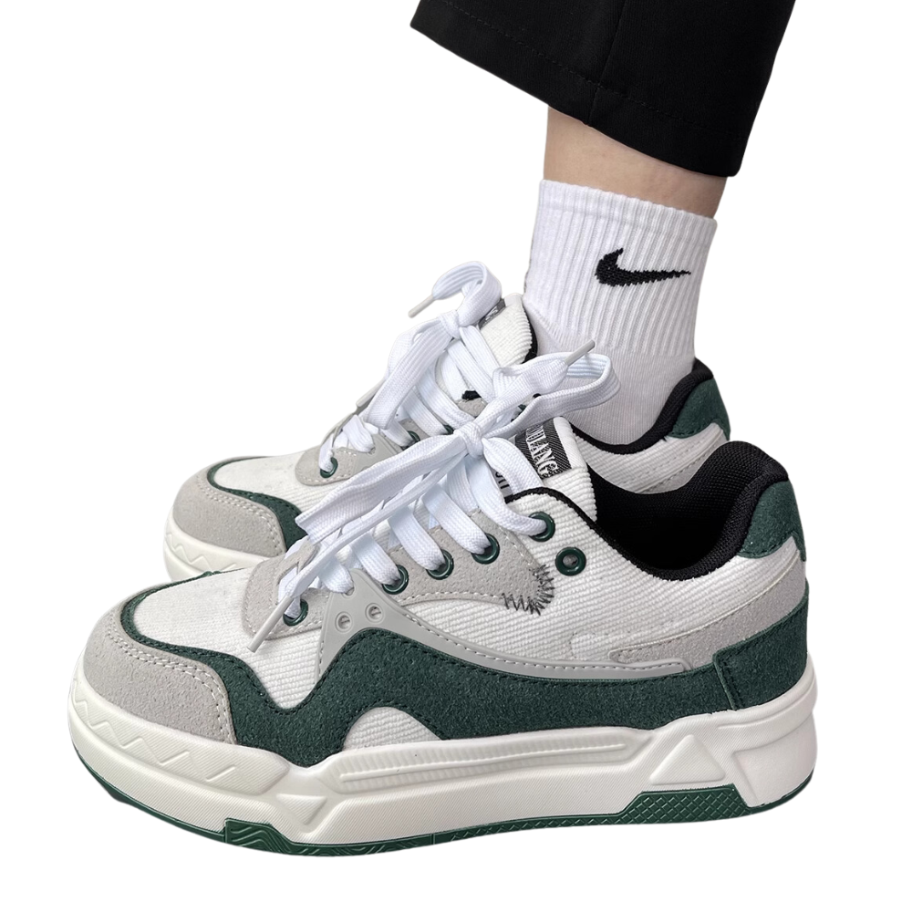 Retro Stitching Platform Loafers