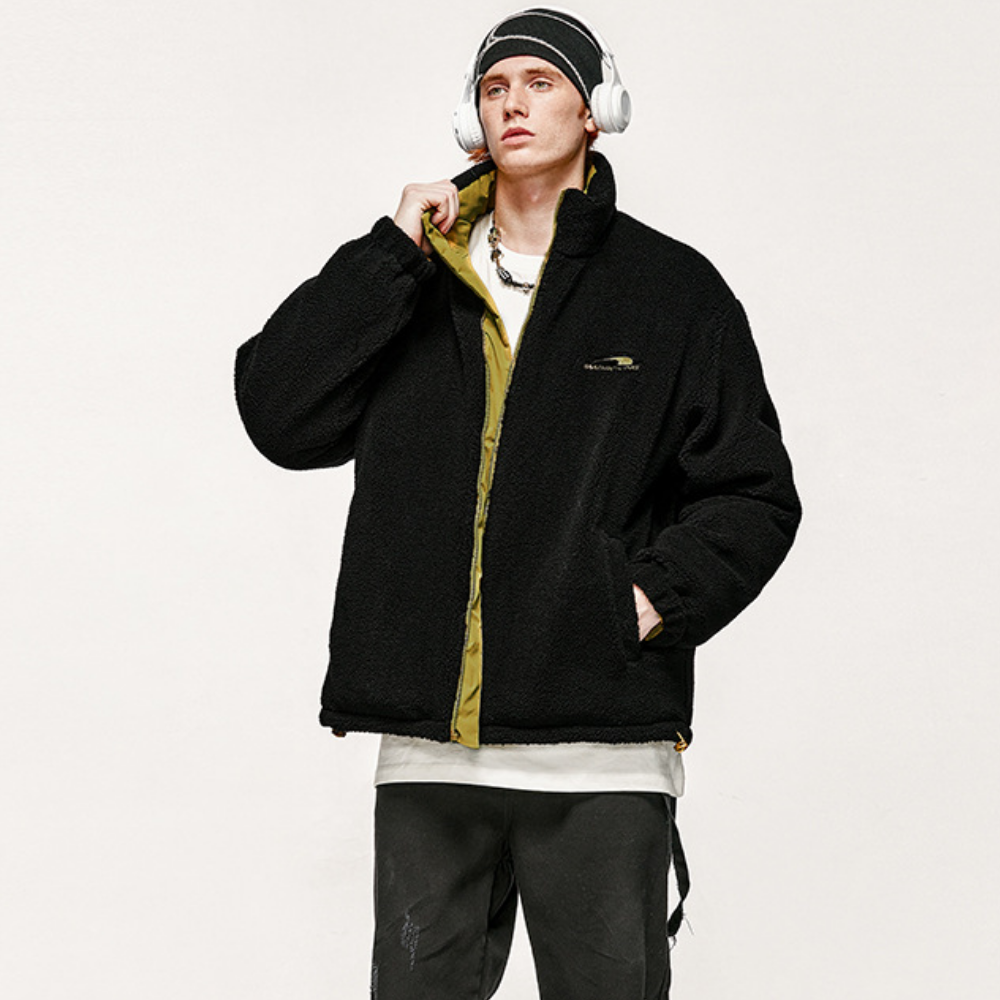 Solid Color Reversible Coat