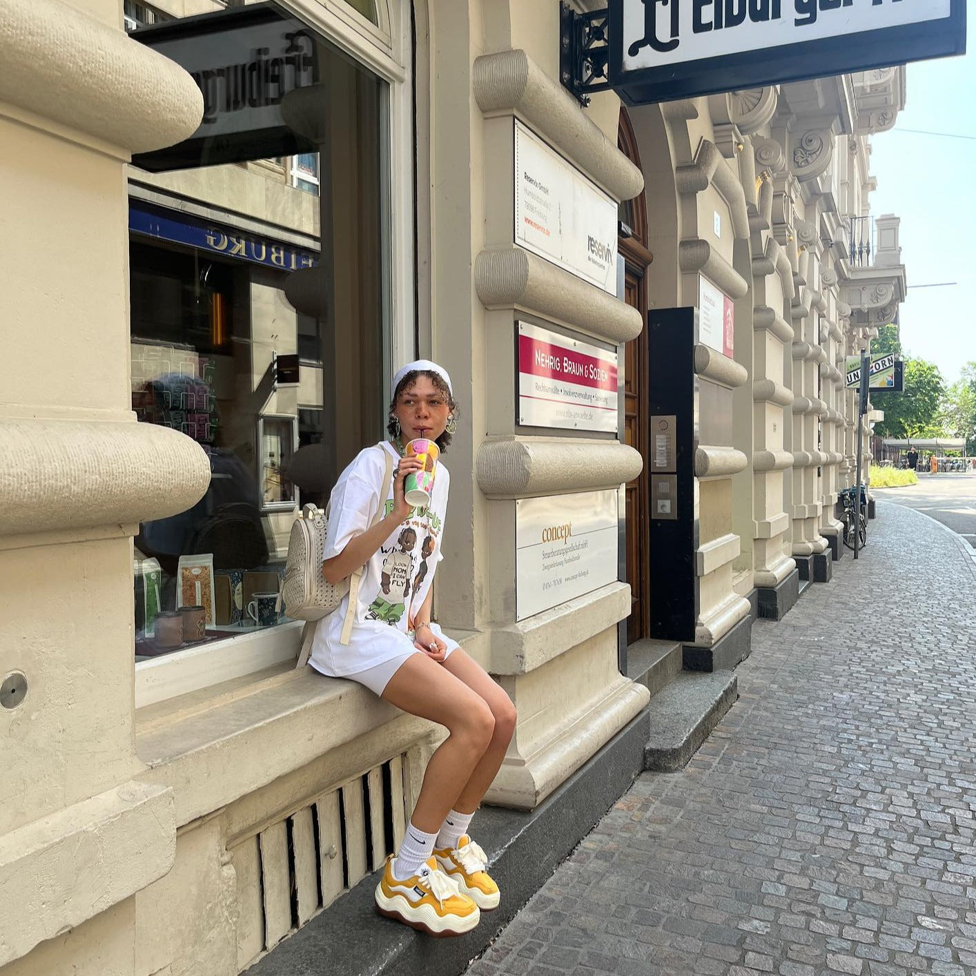 Hip Hop Street Boy Print Oversize T-Shirt