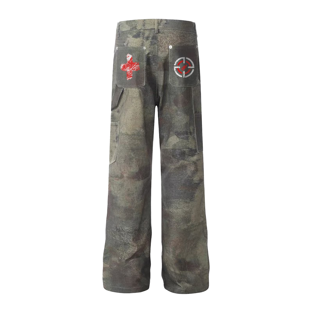 Art In War High Street Distressed Bullet Jeans