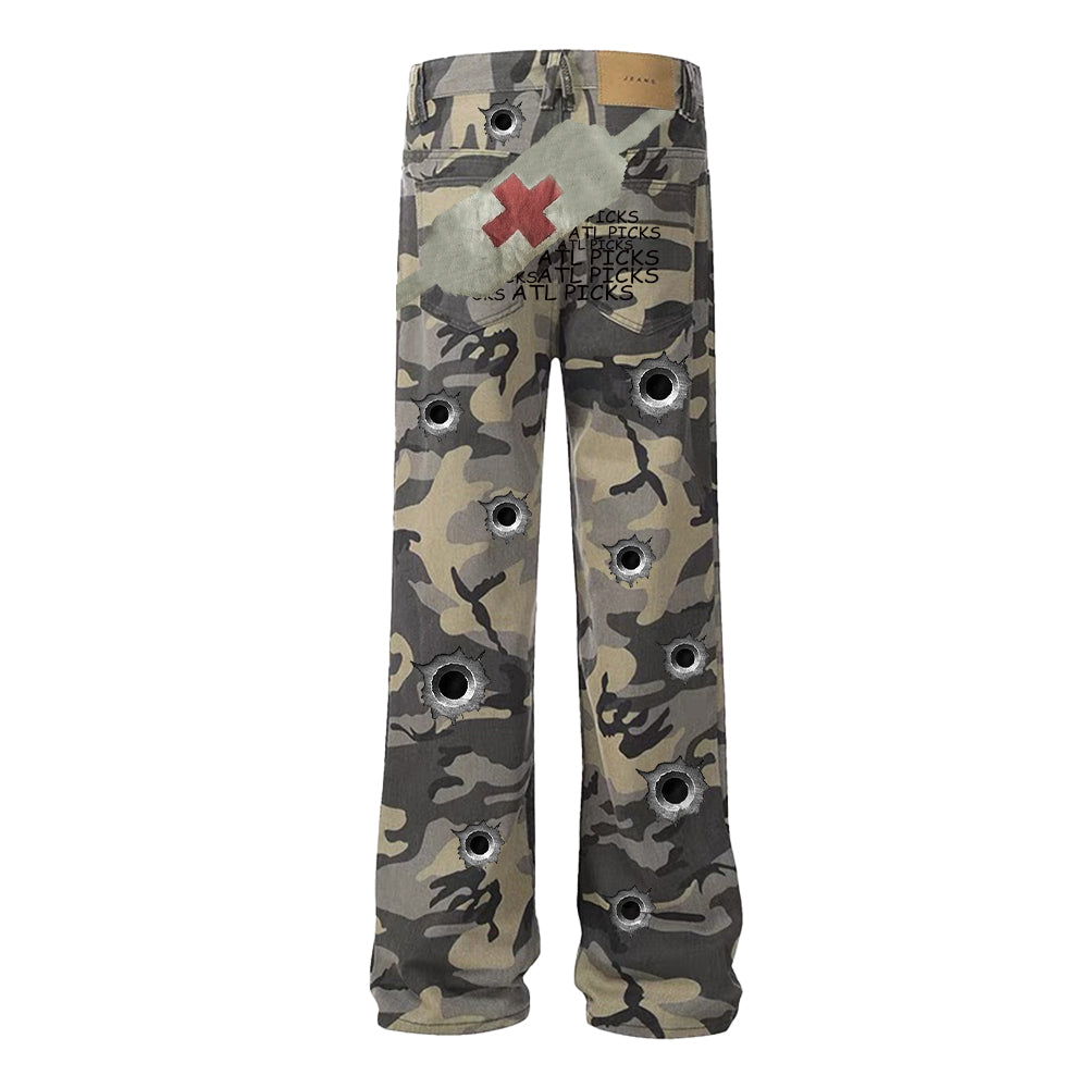 Art In War Creative Design Jeans