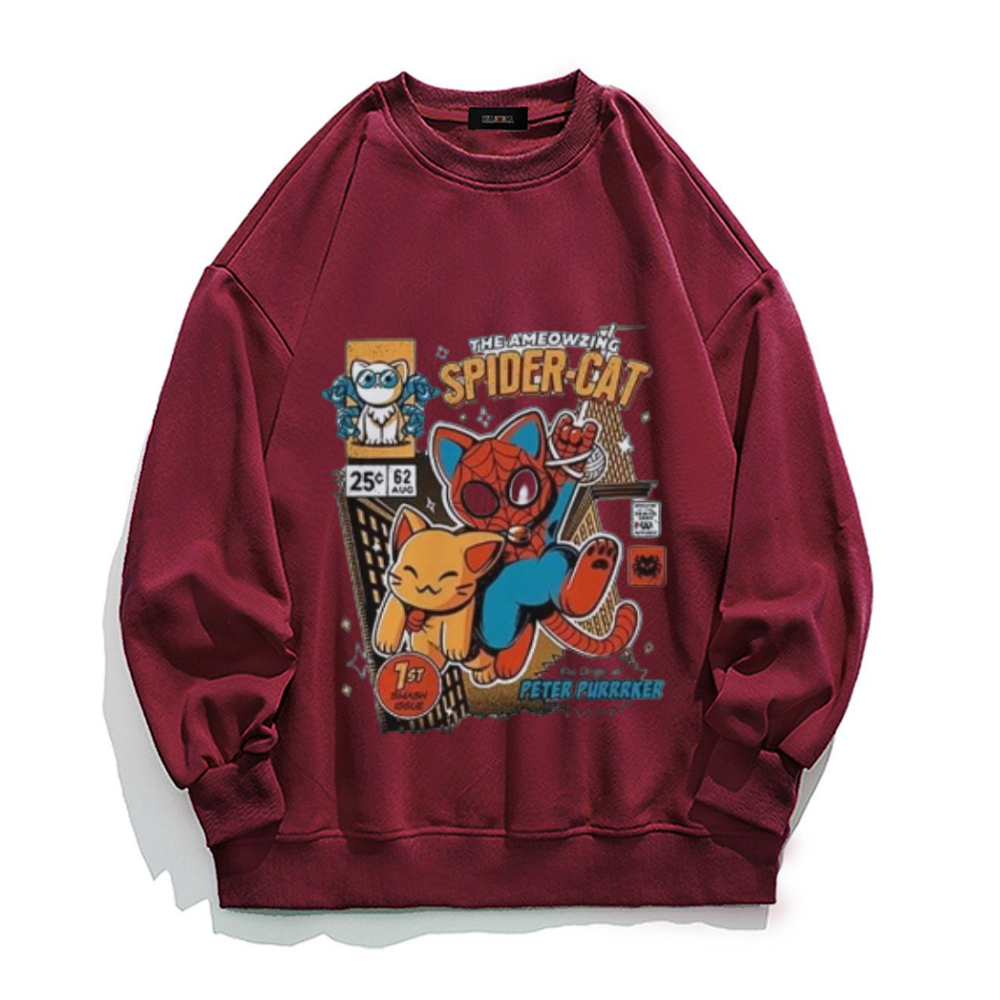 Retro Spider-Cat  Sweatshirt