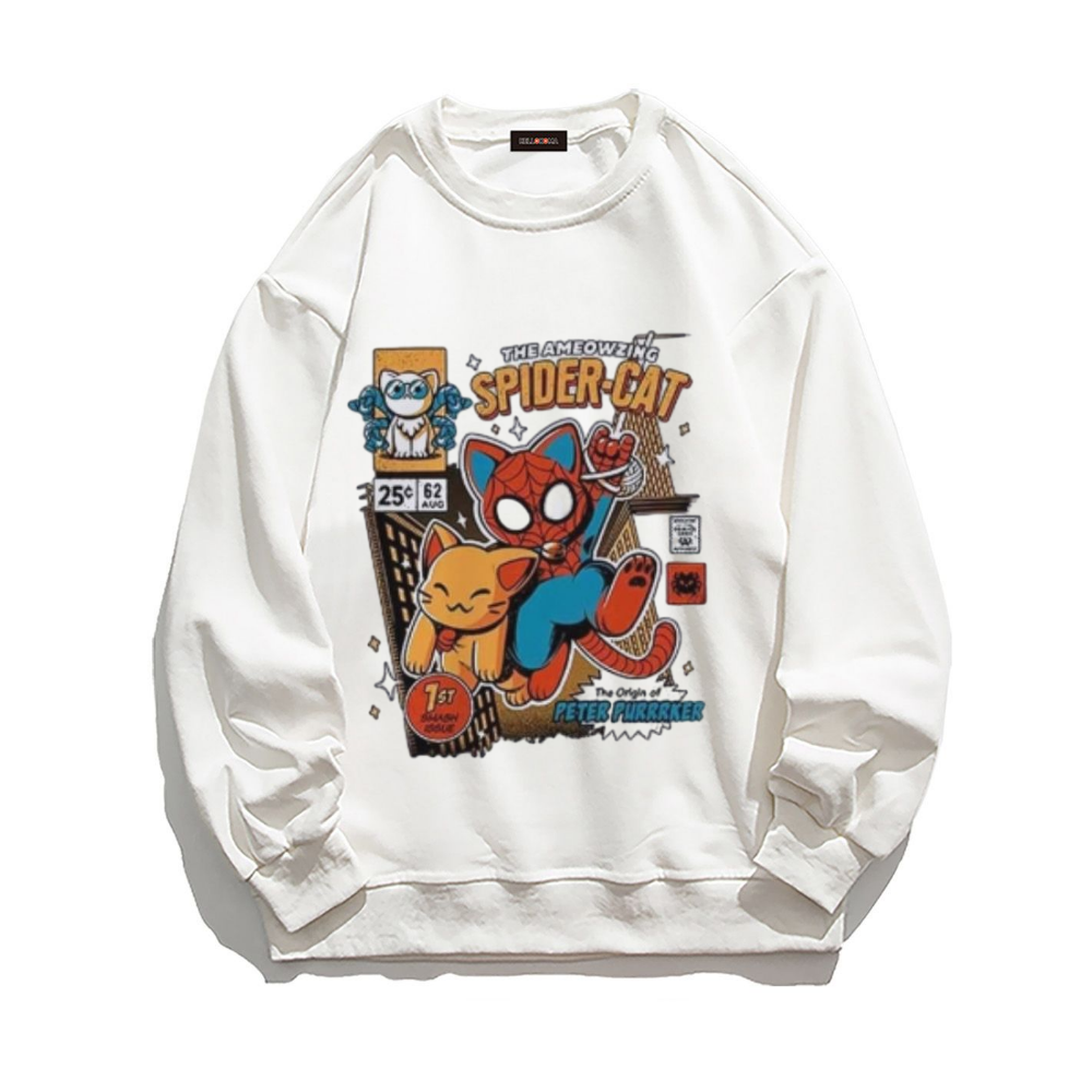 Retro Spider-Cat  Sweatshirt