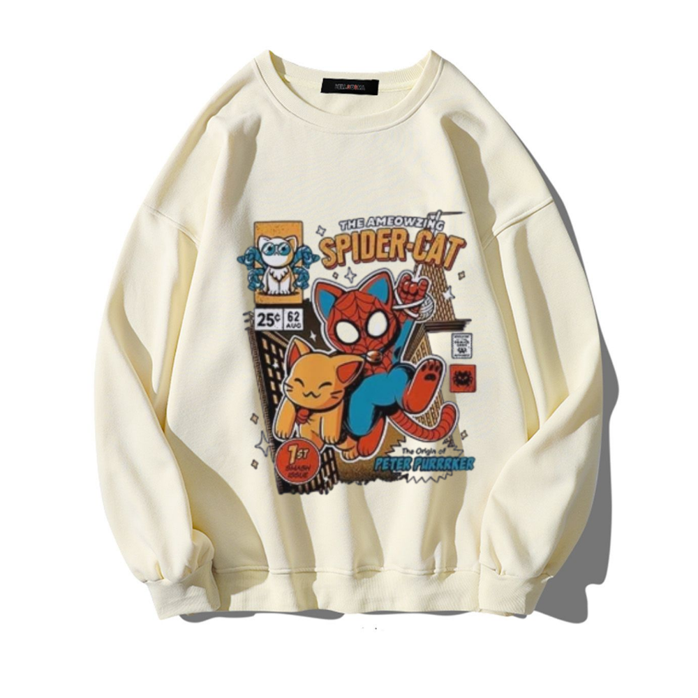 Retro Spider-Cat  Sweatshirt