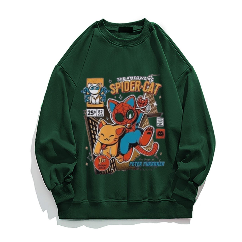 Retro Spider-Cat  Sweatshirt