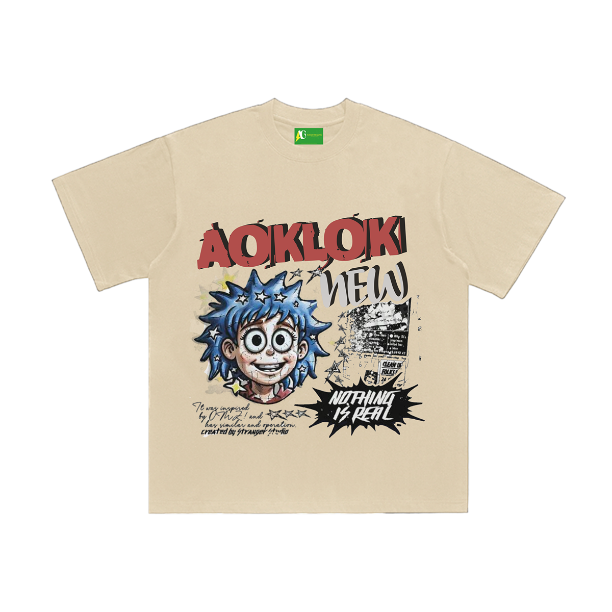 ⚡AG  Original Street Anime Style  Star Boy T-Shirt