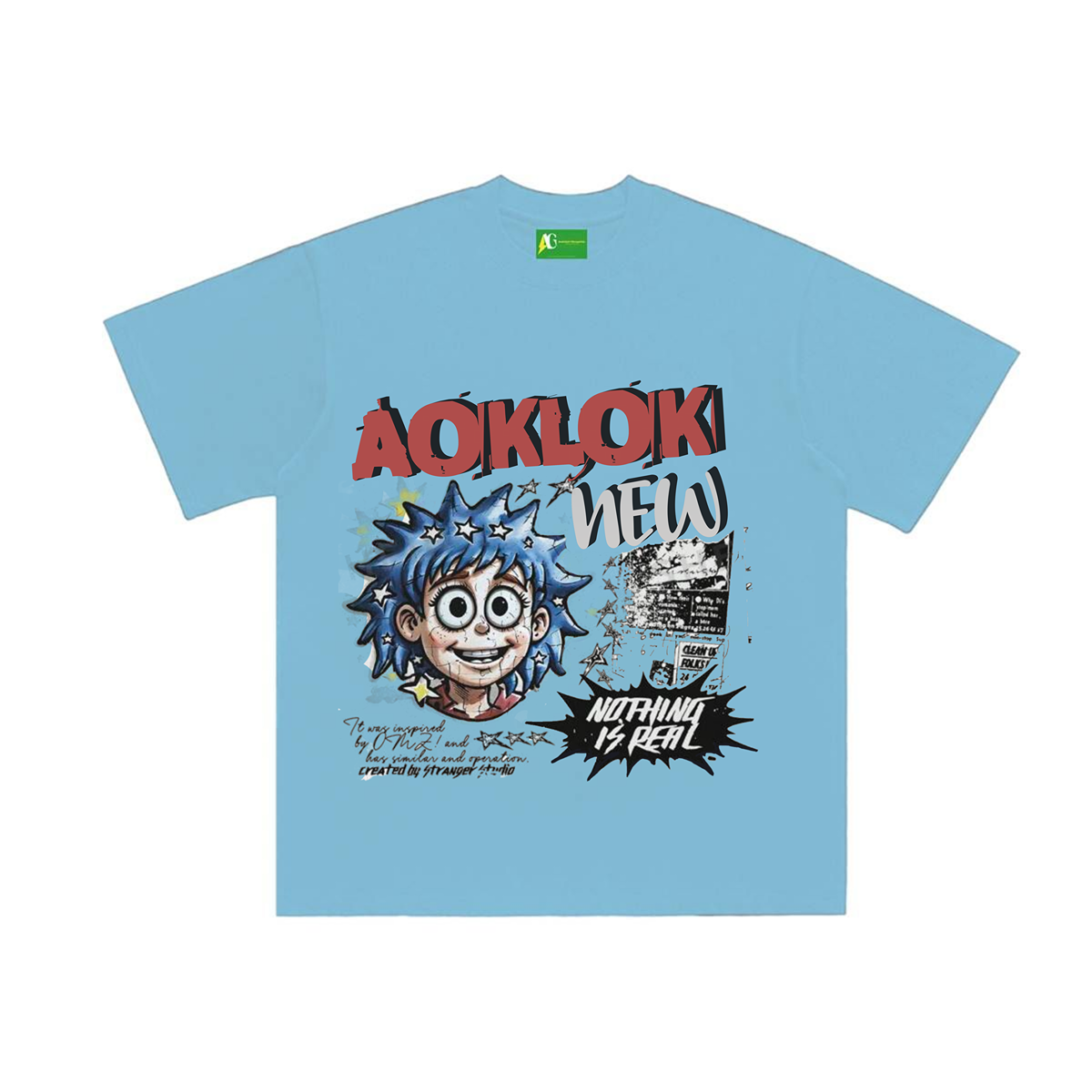 ⚡AG  Original Street Anime Style  Star Boy T-Shirt