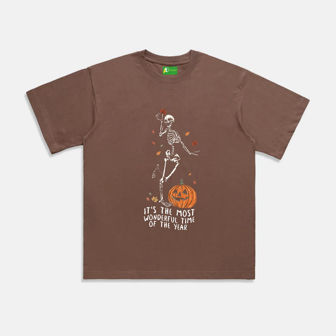 AG  Skeletons Dancing With Pumpkins T-shirt