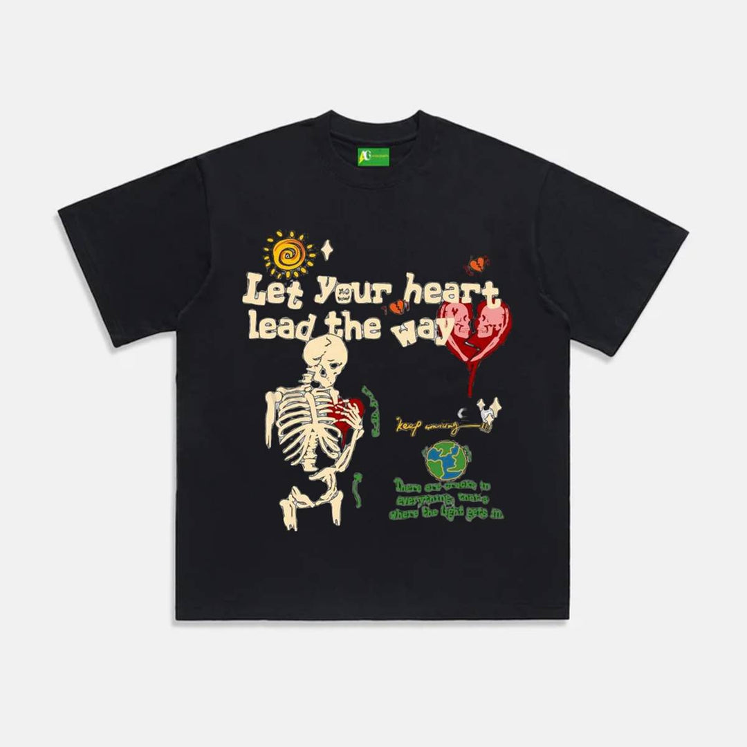 AG American Retror Skeleton Road T-shirt