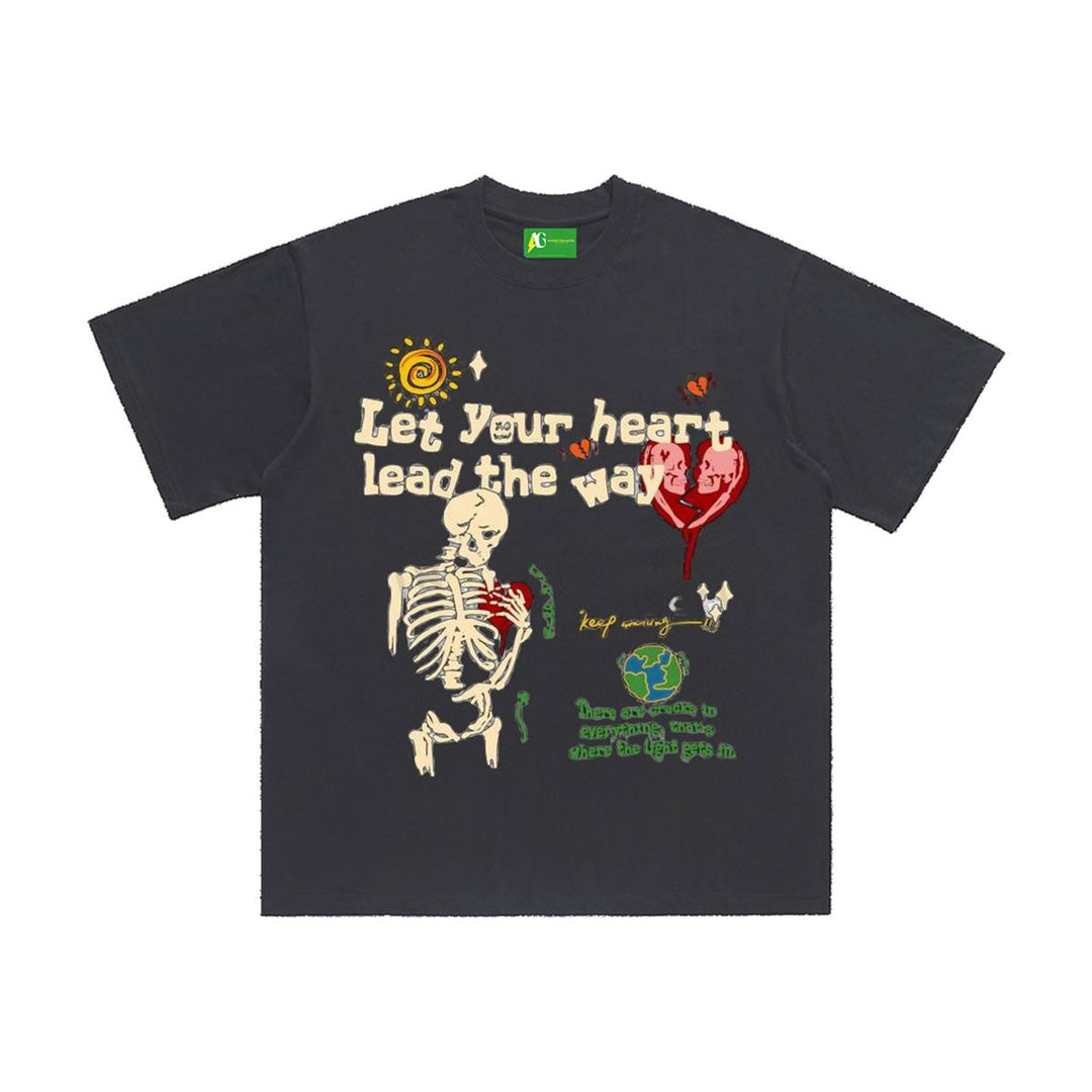 AG American Retror Skeleton Road T-shirt