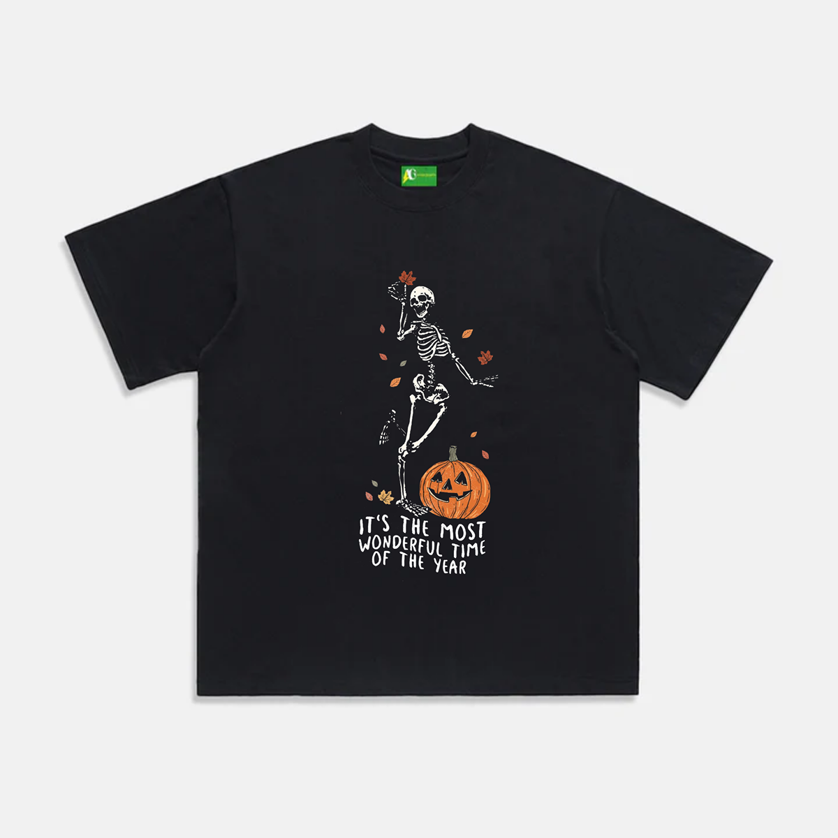 AG  Skeletons Dancing With Pumpkins T-shirt