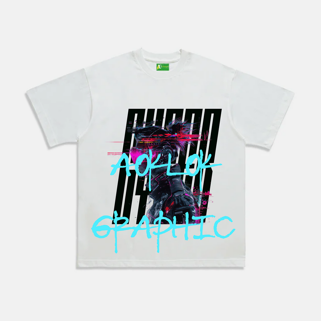 ⚡AG  Black Cyber Crime T-Shirt