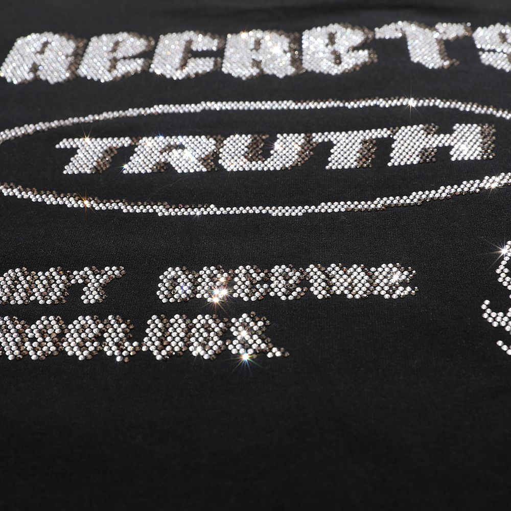 Half Turtleneck Rhinestone Sweatshirt