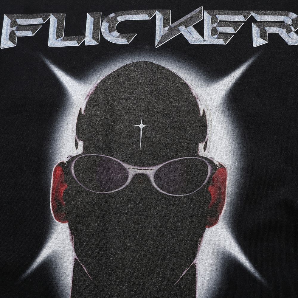 Futuristic Character Print Sweatshirt