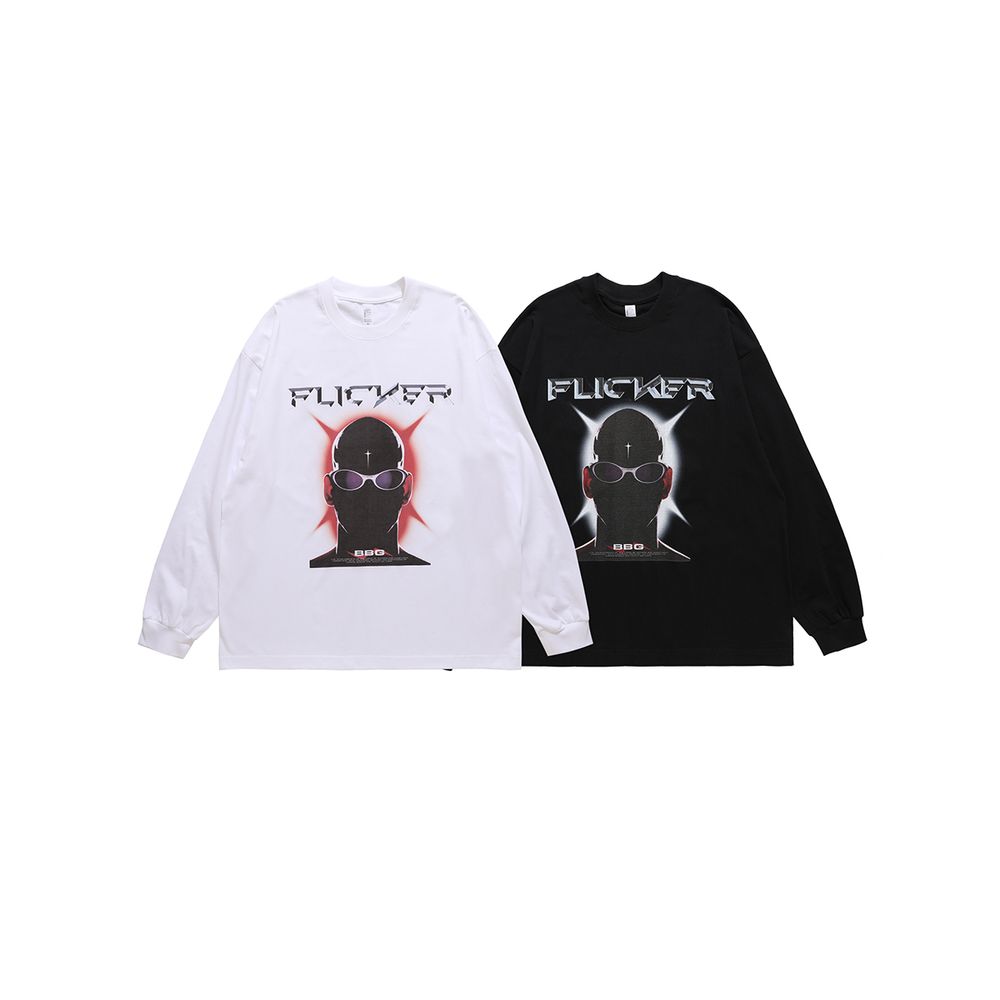 Futuristic Character Print Sweatshirt