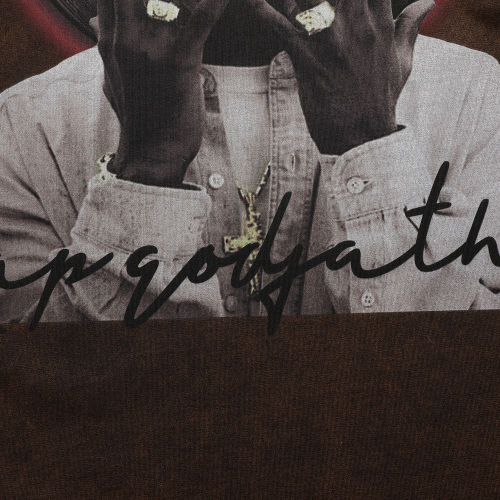 Old School Tupac Print Sweatshirt