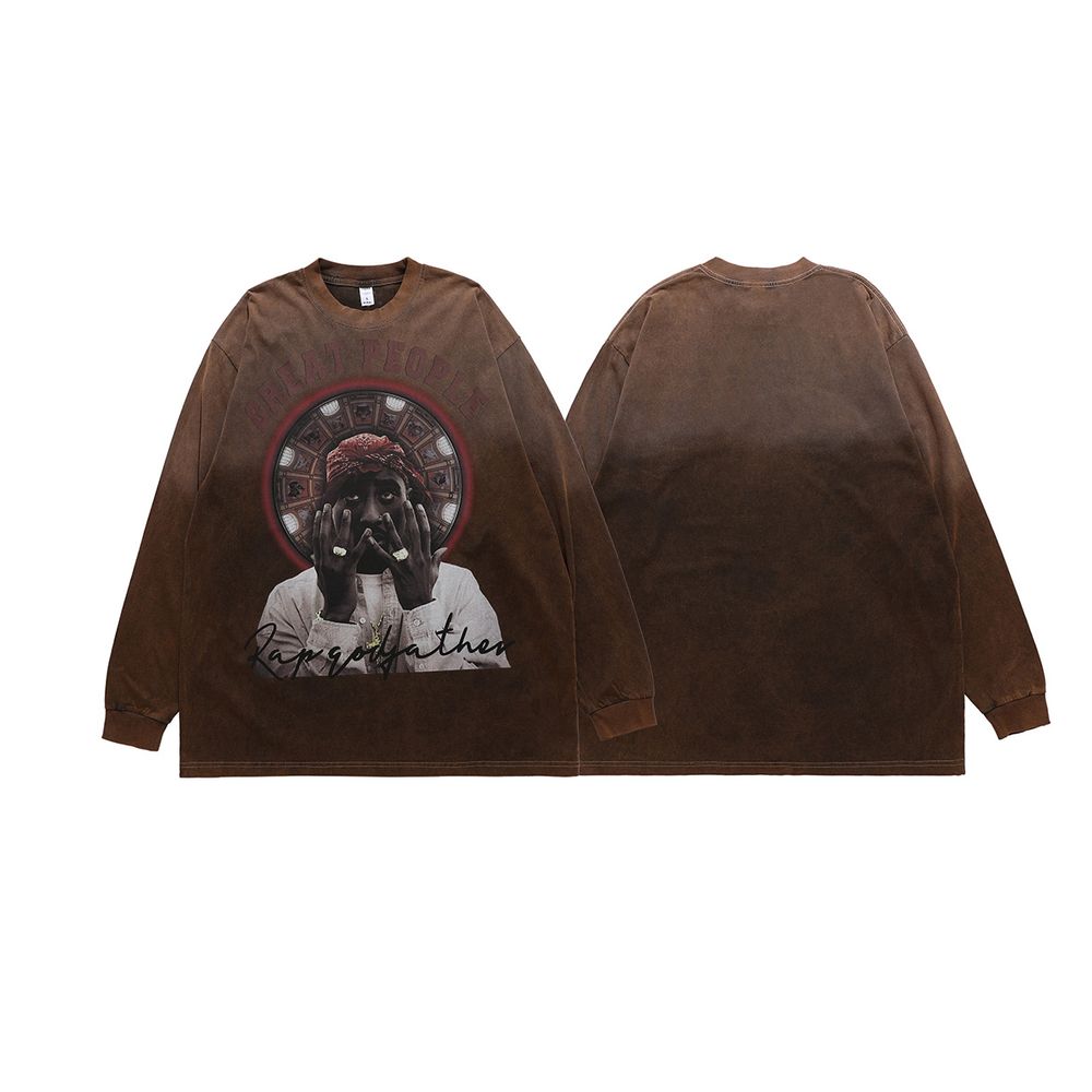 Old School Tupac Print Sweatshirt