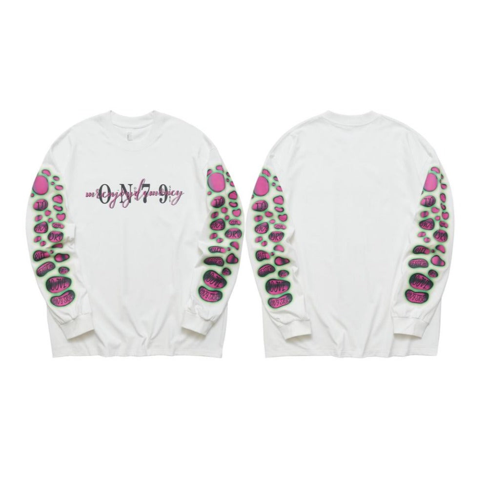 Pink Bubble Print Sweatshirt