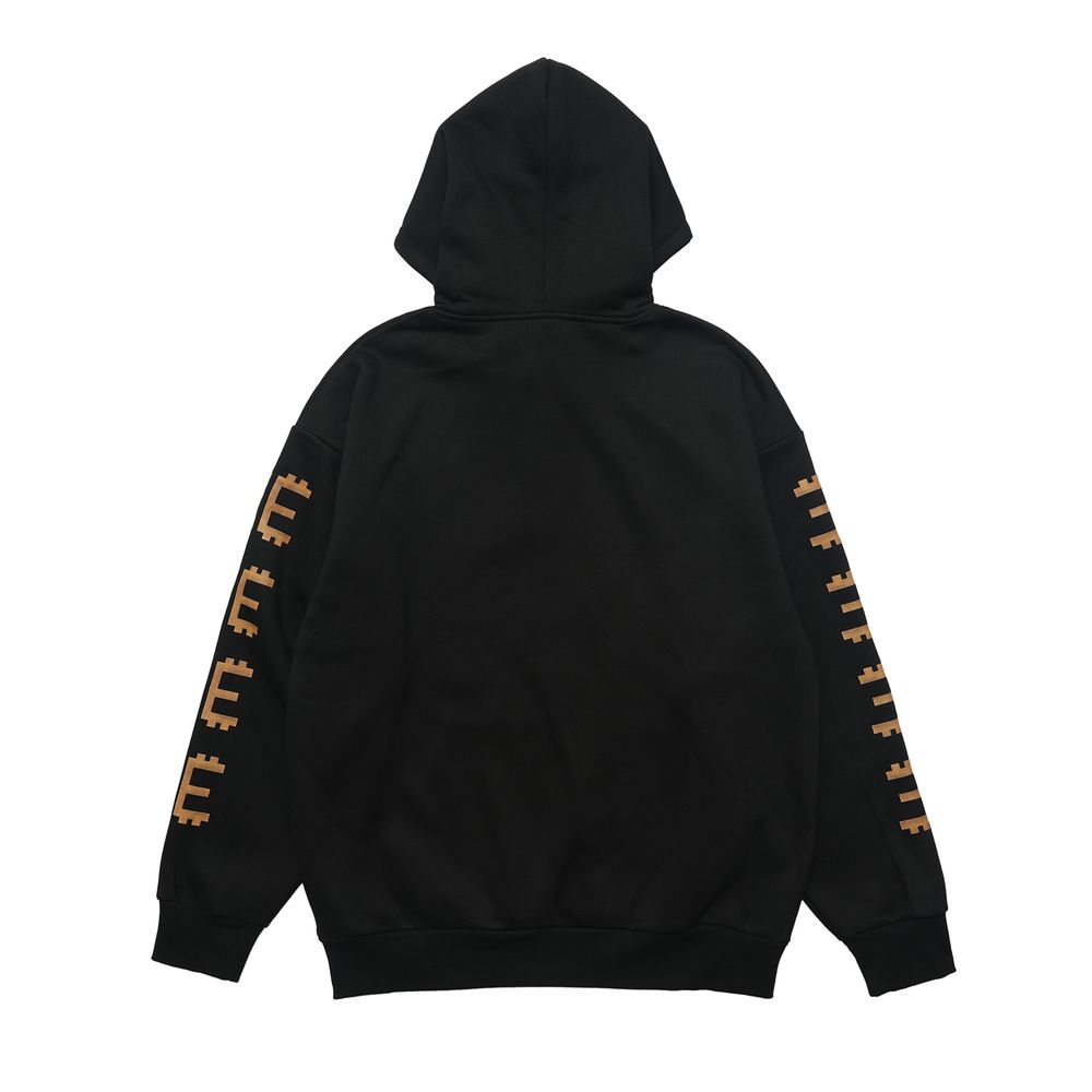 Gold Totem Print Hoodie