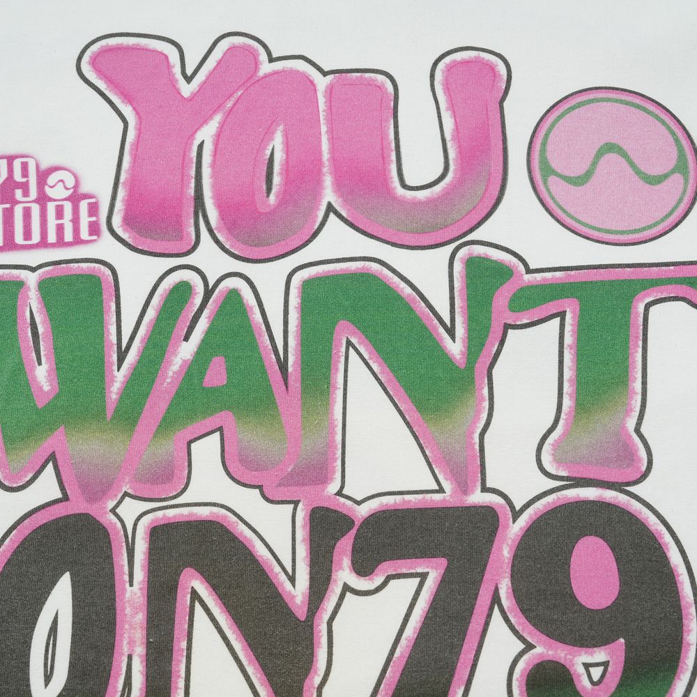 Graffiti "ON79" Letters Sweatshirt