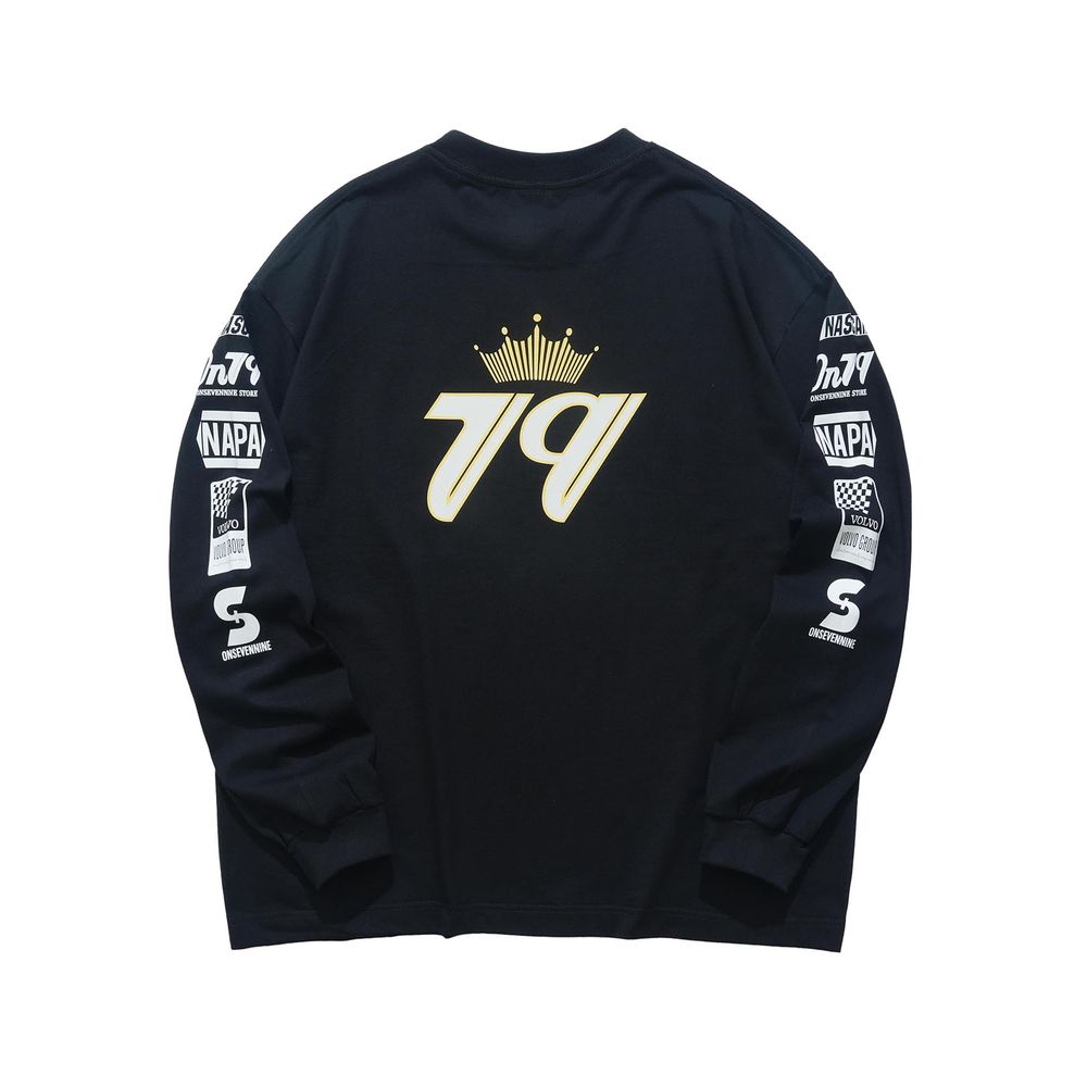 Vintage Sleeve Print Sweatshirt