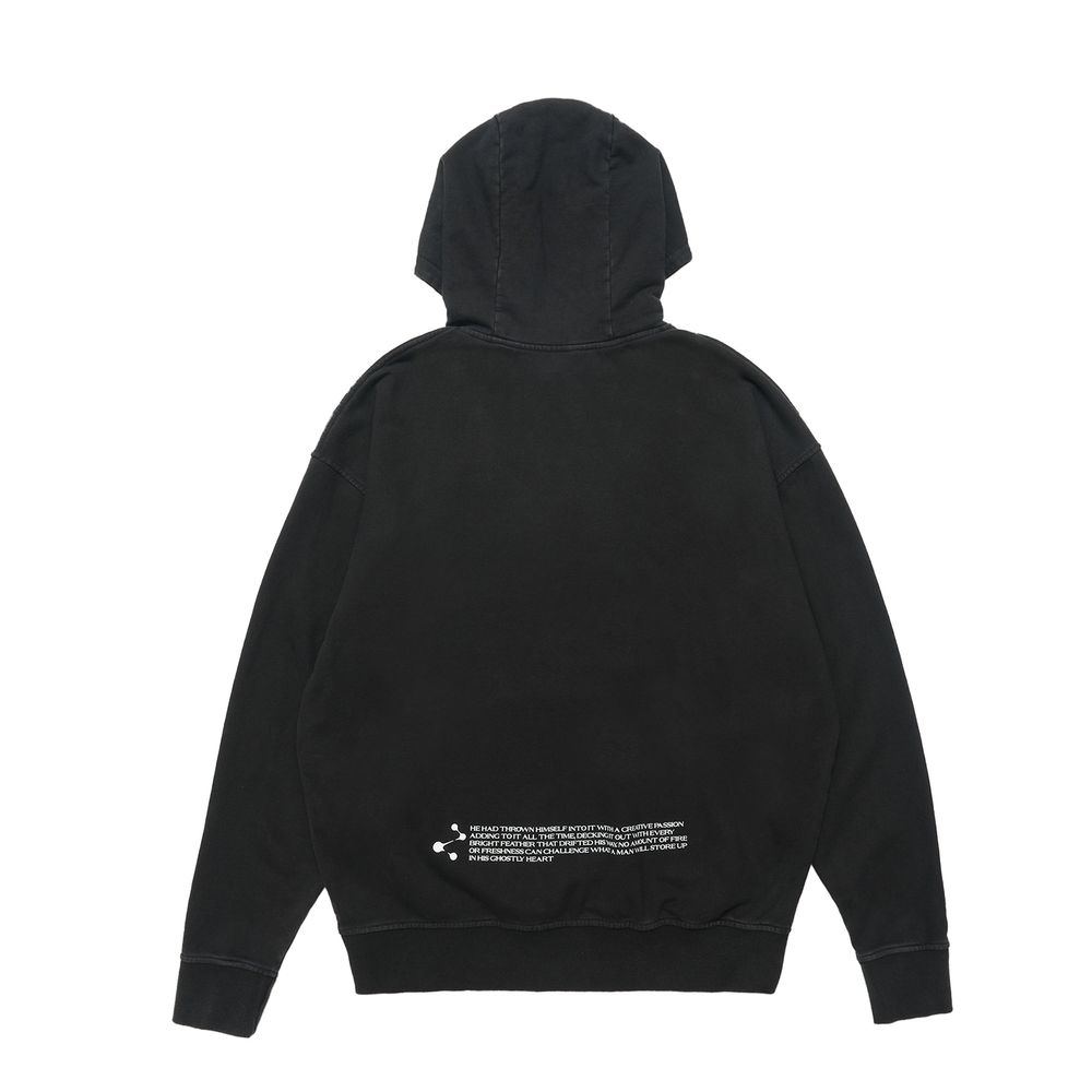 Casual Double Sided Letter Print Hoodie