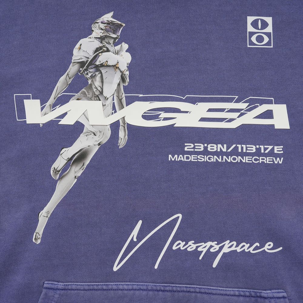 Techwear Character Letter Hoodie