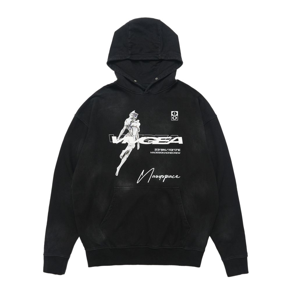 Techwear Character Letter Hoodie