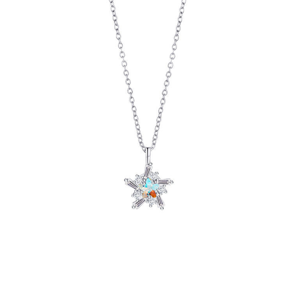 LoopStone Starlit Bloom Crystal Pendant Necklace