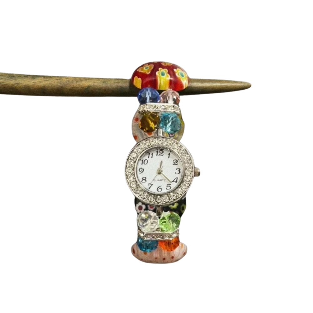 LoopStone Time in Color – Handmade Beaded Charm Watch