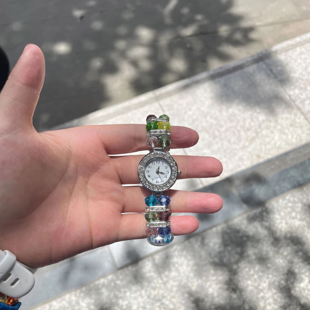 LoopStone Time in Color – Handmade Beaded Charm Watch