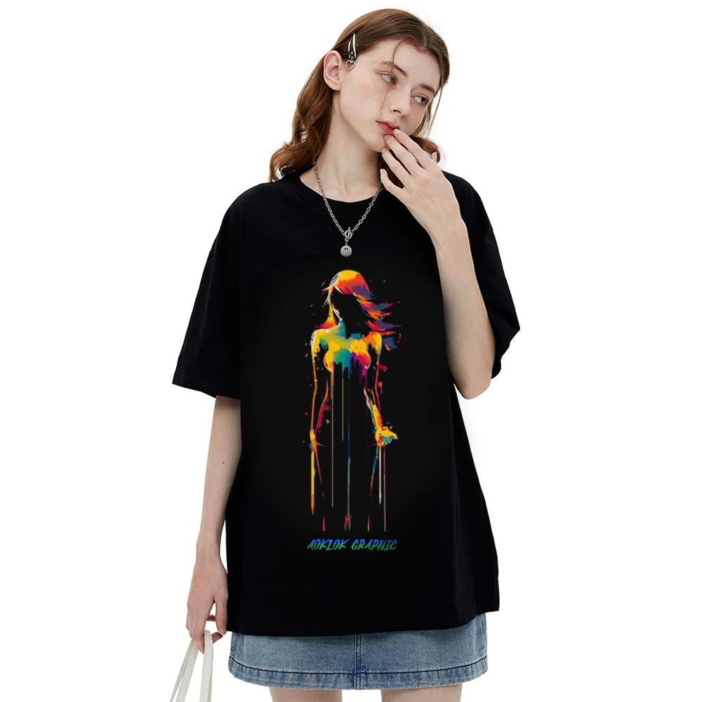 AG ART Neon Freehand Female T-Shirt