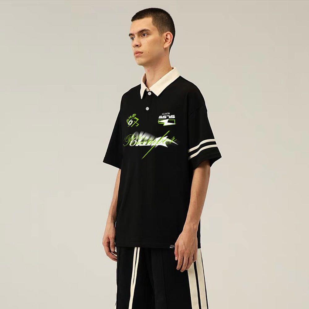 6Kull Classic Pattern Sport Polo Shirt