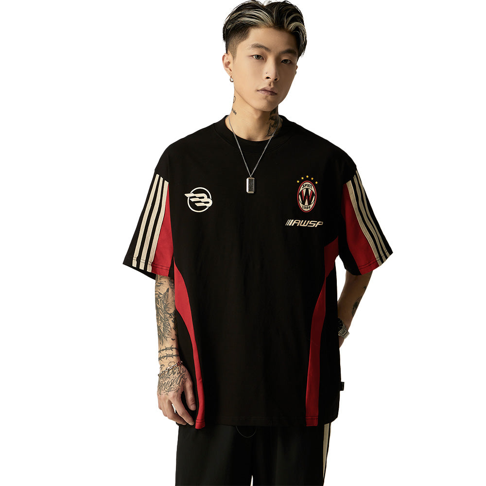 Street Color Block Cotton T-Shirt