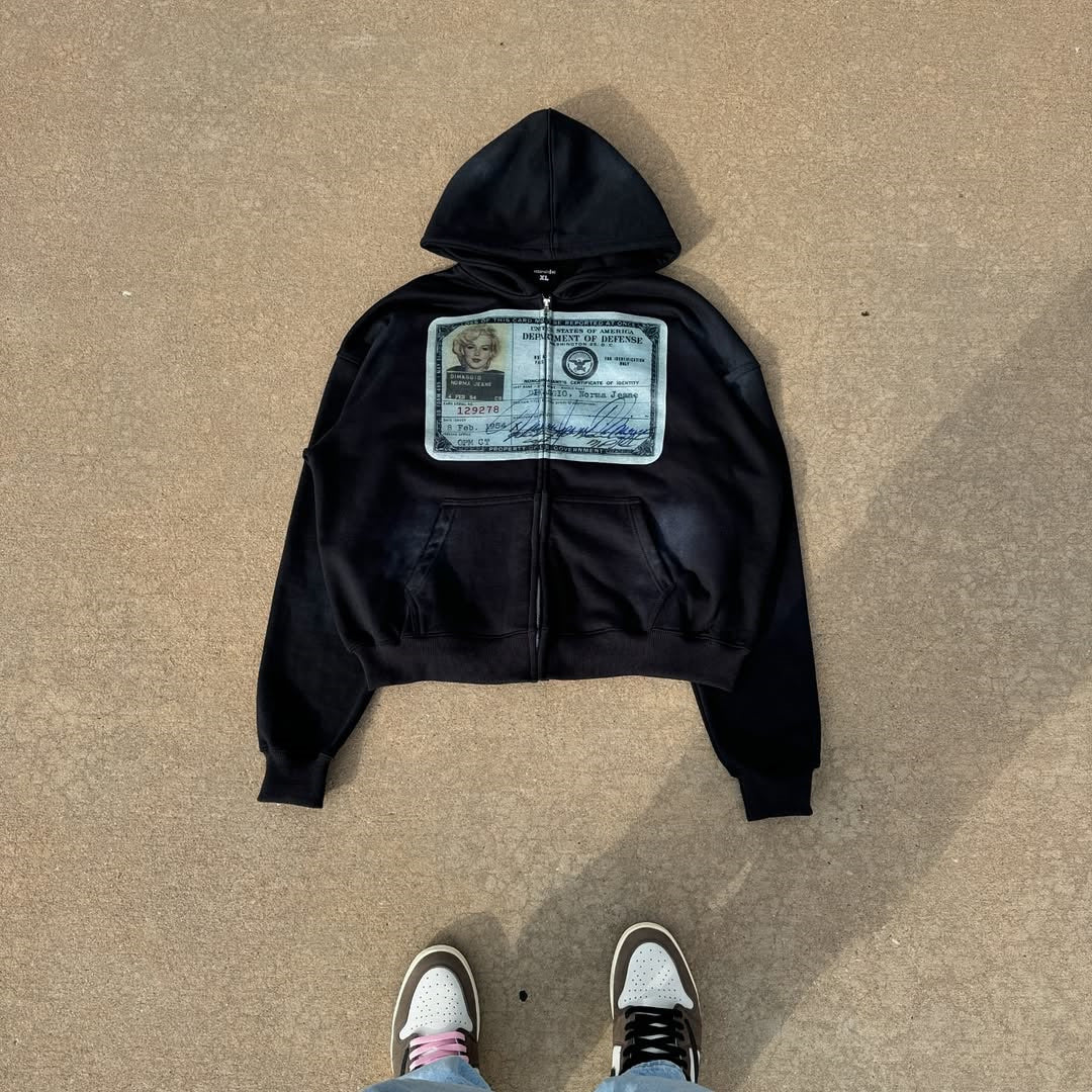 Street Style Zip-up Design Hoodie