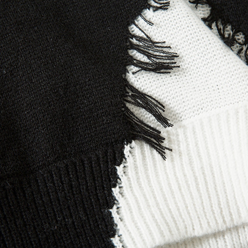 CE | High Street Cross Hole Design Sweater