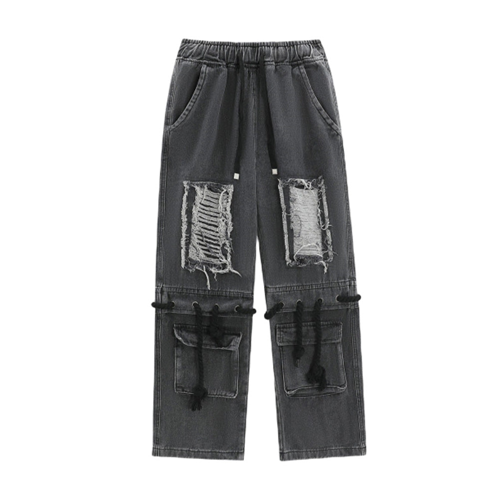 Street Distressed Ripped Jeans