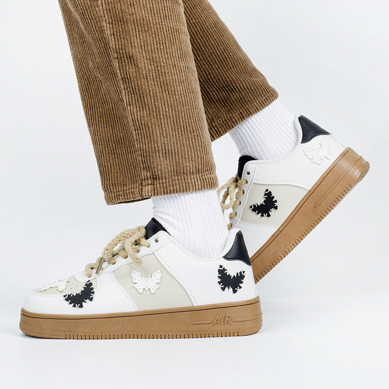 Street Butterfly Patchwork Court Sneakers