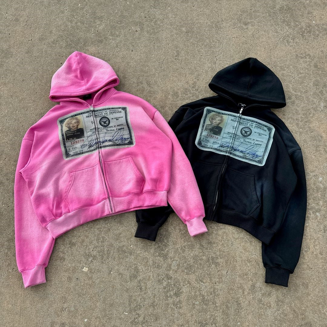 Street Style Zip-up Design Hoodie