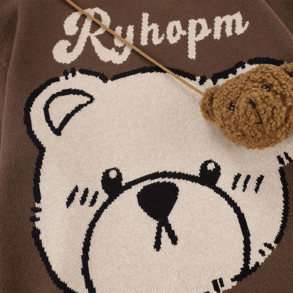 Cute Bear Backpack With Bear  Sweater