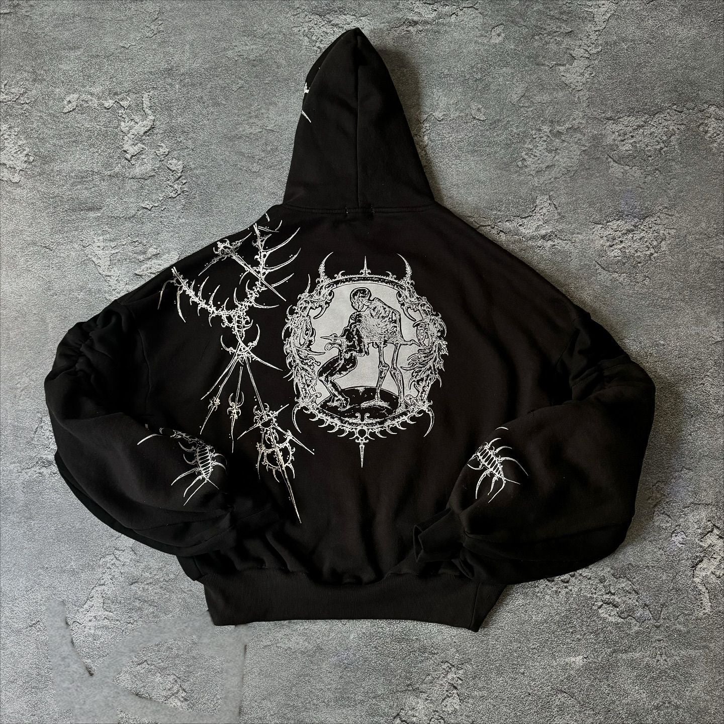 Retro Dark Street Craft Hoodie