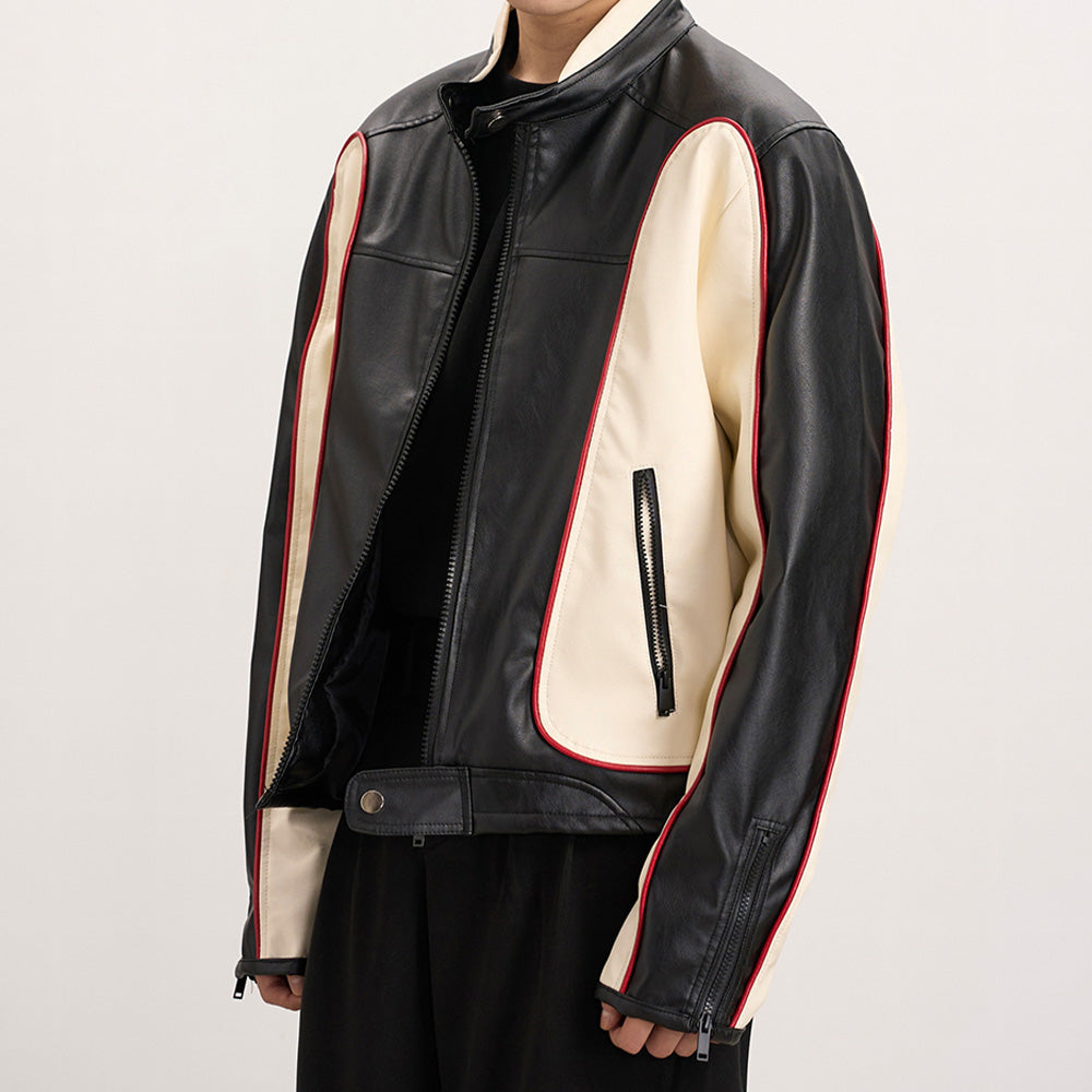 Street Colorblock Racing Jacket
