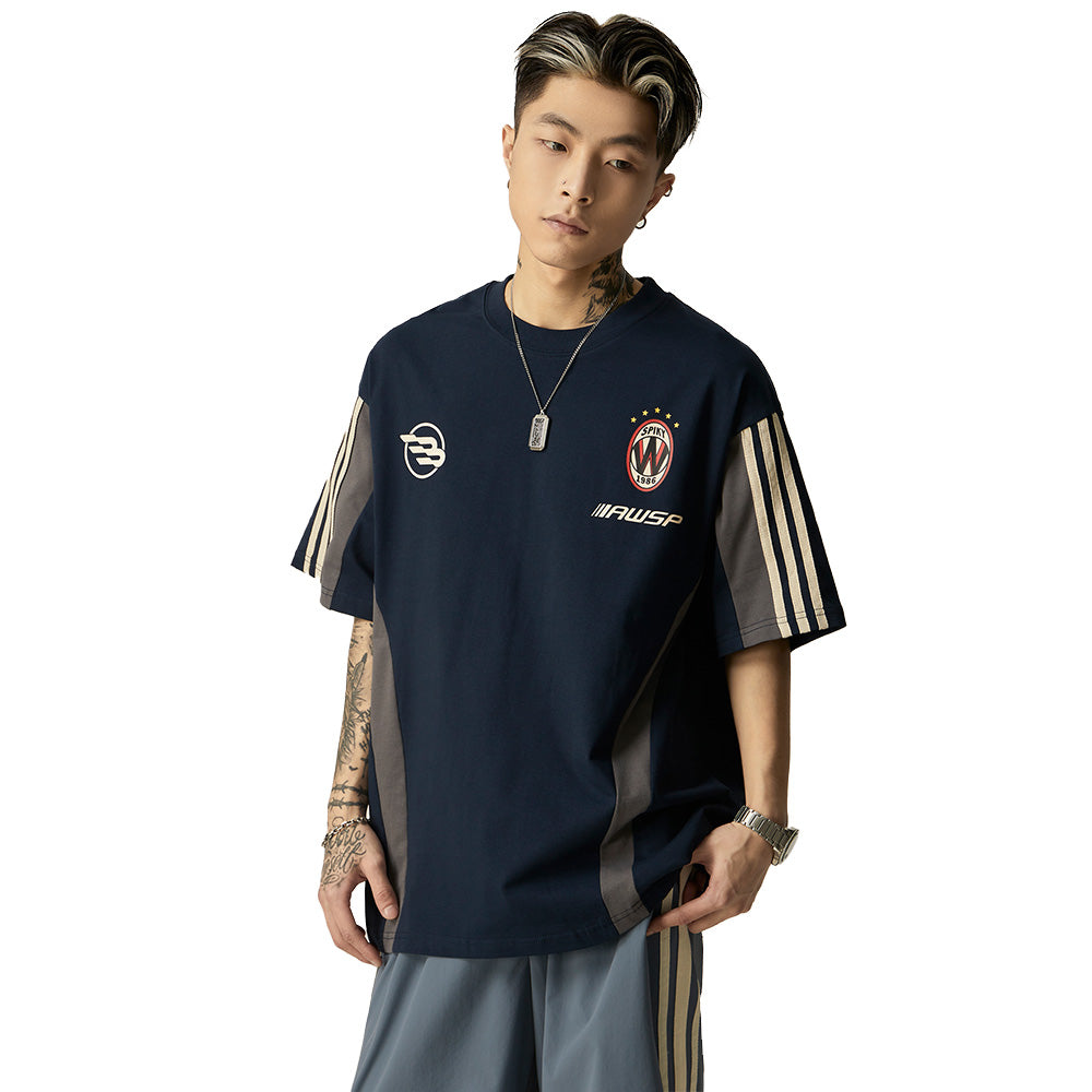 Street Color Block Cotton T-Shirt