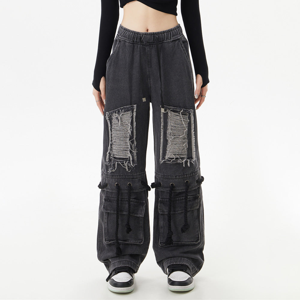 Street Distressed Ripped Jeans