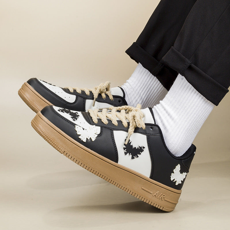 Street Butterfly Patchwork Court Sneakers
