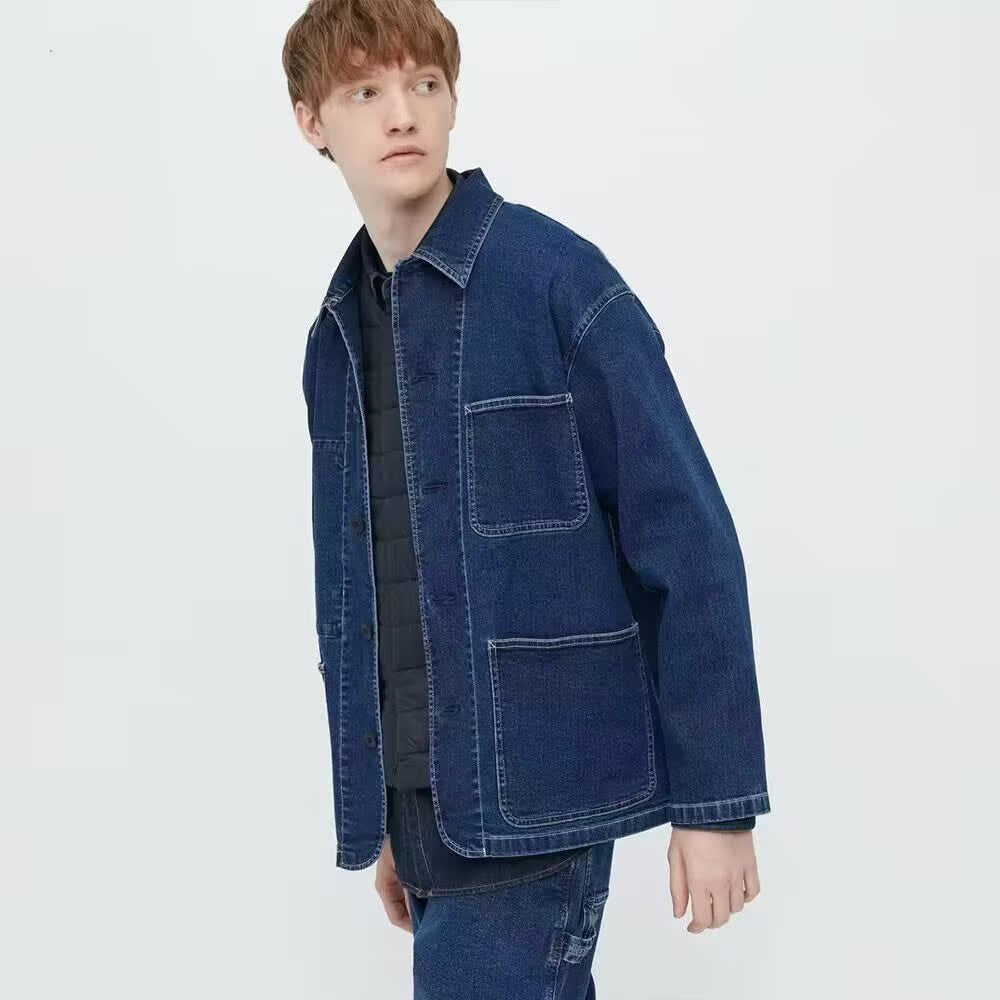 Classic Pure Multiple Pockets Denim Jacket