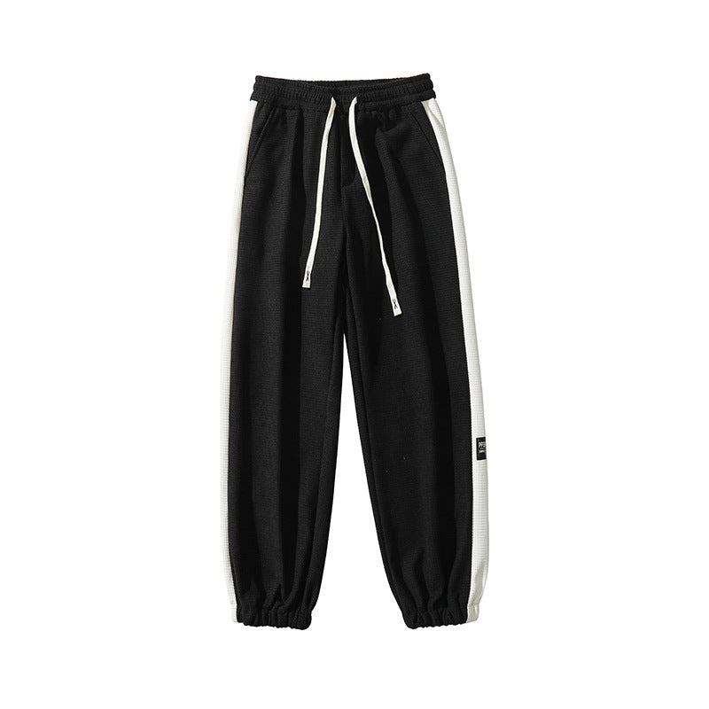 Paneled Drawstring Casual  Sweatpants