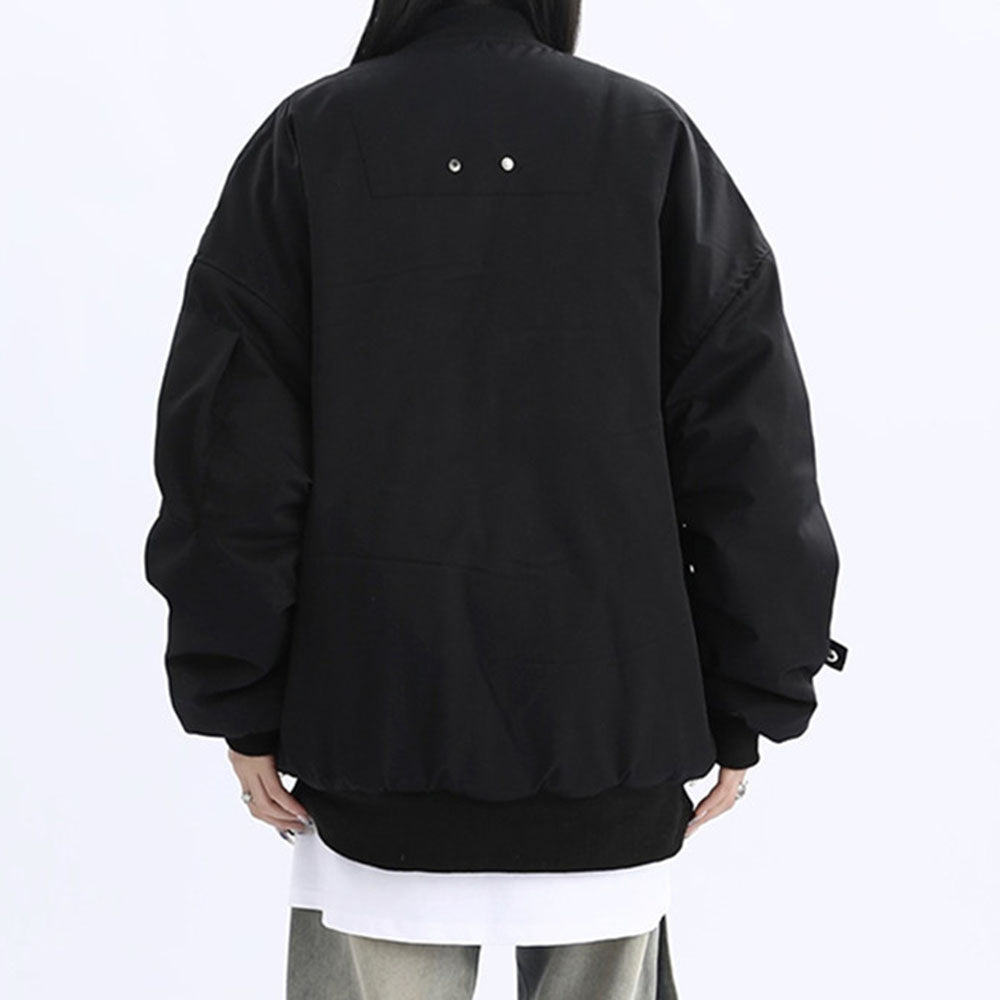 High Street Zippered Multi-Pocket Tech Jacket